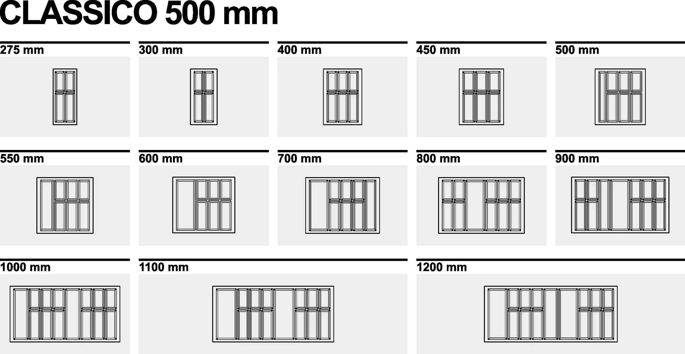 Besteckeinsatz CLASSICO Nennlänge 500