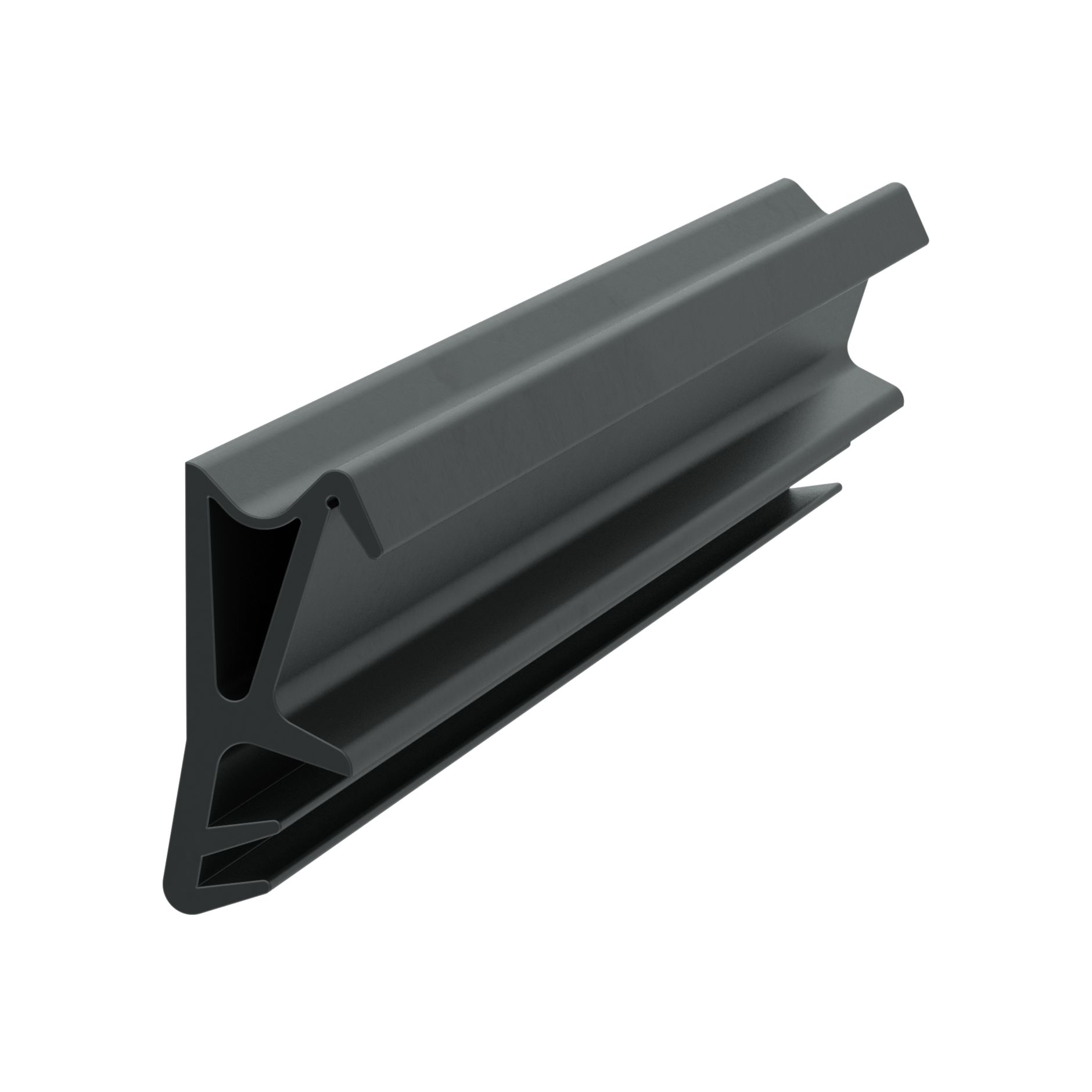 Dichtungen-Onlineshop - V-Dichtung 7 mm breit, für 1-8 mm Spalt in schwarz,  64245, R022/2