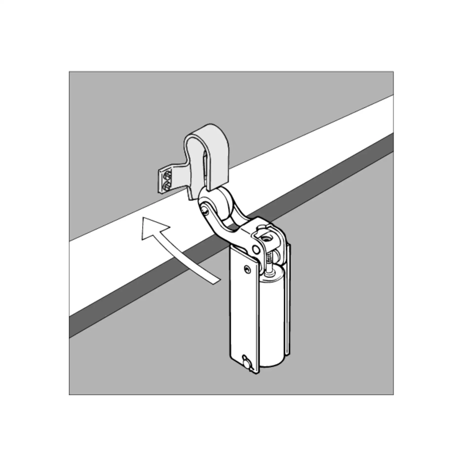 Türdämpfer DICTATOR Schliesskraft 50N