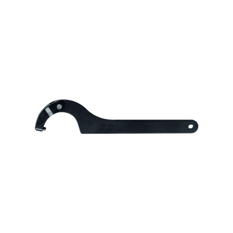 AMF Adjustable C-hook (pin) spanner with pin 230/8 mm